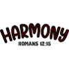 Harmony Red Line Typography