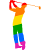 Rainbow Golfer