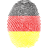 German German DNA Flag Fingerprint