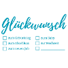 Congratulations lettering checkboxes