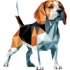 Bulldog - Cool Low Poly  Logo