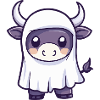 Bull Halloween Ghost