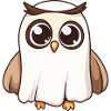 Owl Halloween Ghost