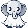 Elefant Halloween Geist