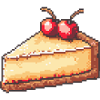 Pixel Cheesecake Cherry Slice