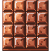 Pixel Chocolate Square Pattern