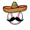 Funny Baseball Sombrero