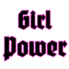 Girl Power Neon Outline