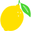 Lemon Flat Print Design