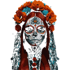 Sugar Skull Queen Floral Crown
