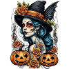 Día Muertos Witch