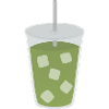 Iced Matcha Latte Beverage