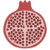 Pomegranate Half