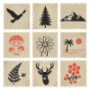 Nature Stamps Collage