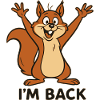 I'm Back - Sono tornato con il motivo dello scoiattolo