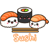 Kawaii Sushi Illustration – Sød Asien Design