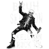 Skeleton Rock Leather Punk
