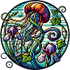 Iridescent Jellyfish Garden