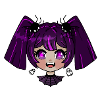 Chibi vampire with purple braids