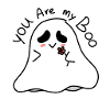 Vous êtes mon boo fantôme illustration
