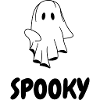 SPOOKY |  Halloween T-Shirt with Ghost
