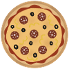 Peperoni-Pizza