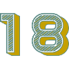 18. 18 ANNI. 18° ANNIVERSARIO. 18 COMPLEANNO.