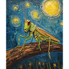 Grasshopper Grasshopper Van Gogh Style