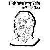 I didn't say this Socrates head