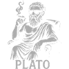 Platon le philosophe antique en hipster