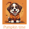 Cute Halloween Dog with Costume