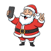 Funny Christmas Man Cartoon