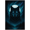 Mystic Wolf Before Full Moon