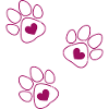 Stylized heart legs