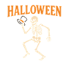 Halloween Skeleton with Top Hat