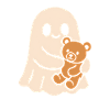 Cuddly Ghost with Teddy