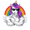 Einhorn Fitness Bodybuilder