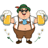 Bière bavaroise Friend Munich Mugs Lederhosen