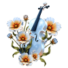 Viola Blue Floral