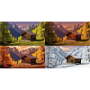 Hut idyll in the mountain valley