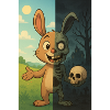 Zombie Undead Rabbit Halloween