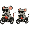 Mouse Motorcycle Sunglasses