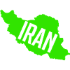 Iran Map Neon Font