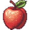 Retro Pixel Apfel
