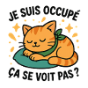 Sleeping Kitten and Ironic Slogan