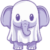 Elephant Halloween Ghost