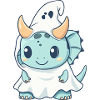 Dinosaur triceratops Halloween Ghost