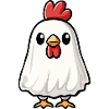 Rooster Halloween Ghost