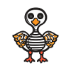 Gans Halloween Comic Lustig