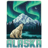 Alaska Polarlichter Berglandschaft